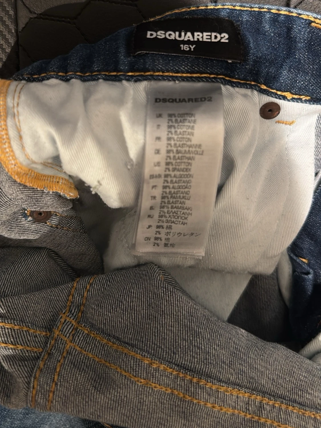 Blå Dsquared2 jeans med slitningar - 3