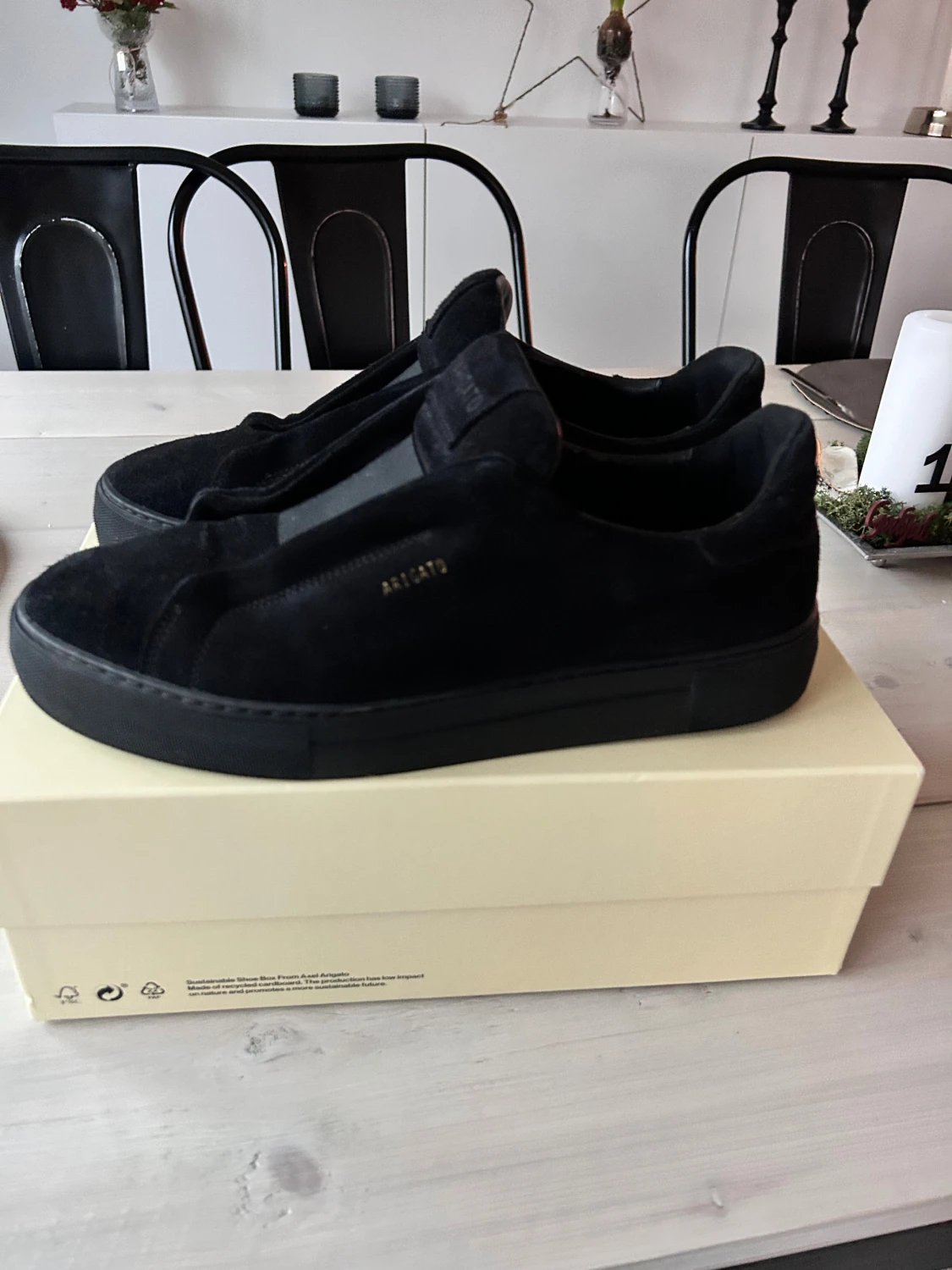 Svarta sneakers Axel Arigato mocka - 4