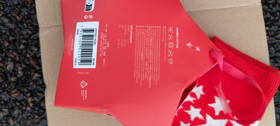 Happy Socks röda strumpor, storlek 36-40 - 1