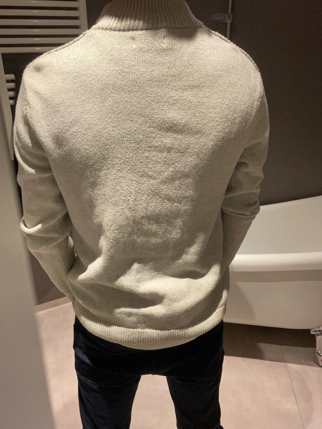 Ljusgrå stickad tröja från chaps by Ralph lauren - 1