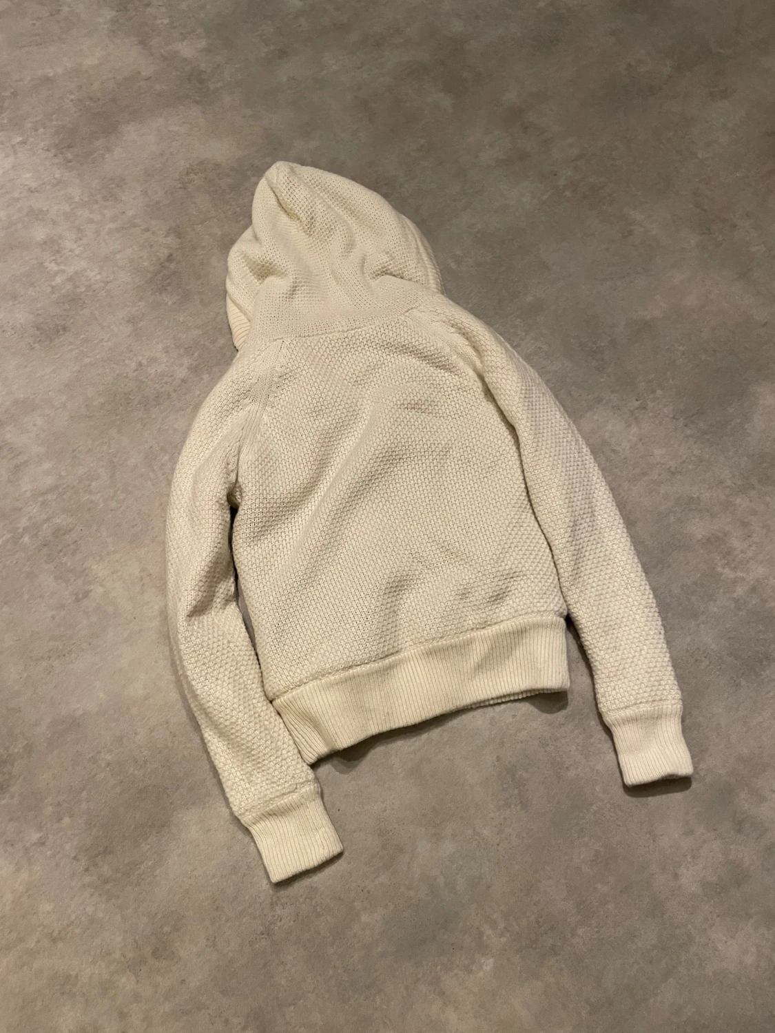 Stickad cardigan med päls  - 3