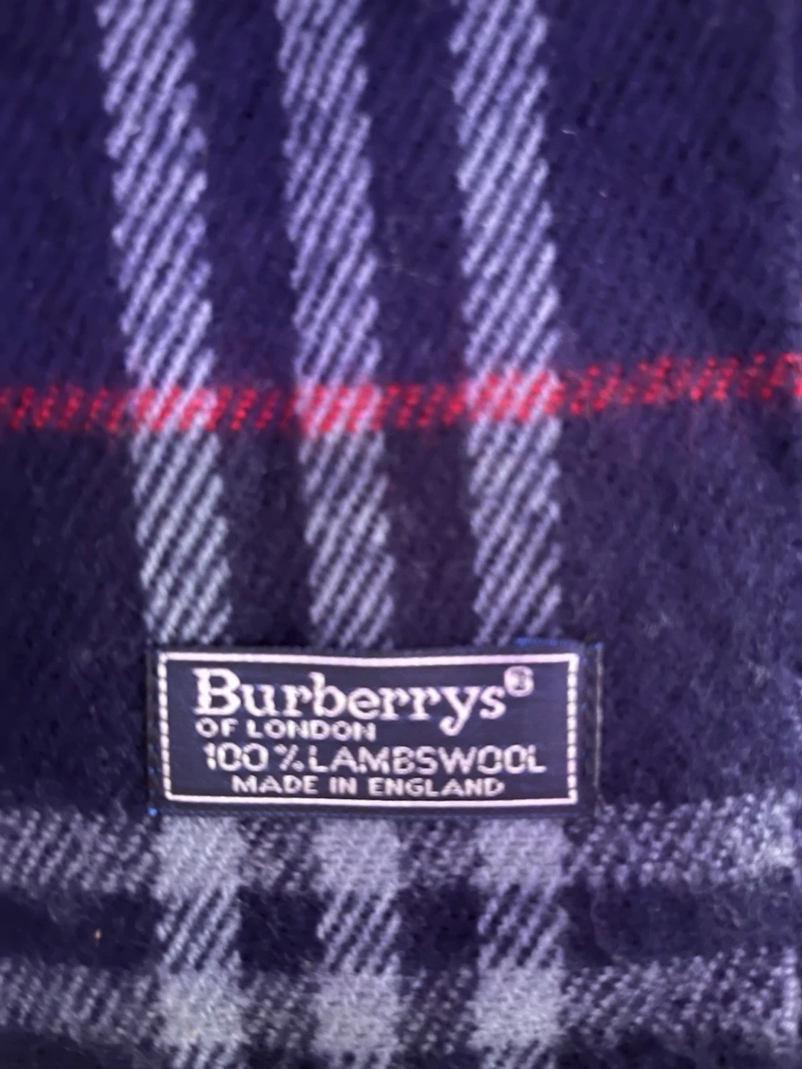 Burberry skarf blå - 1
