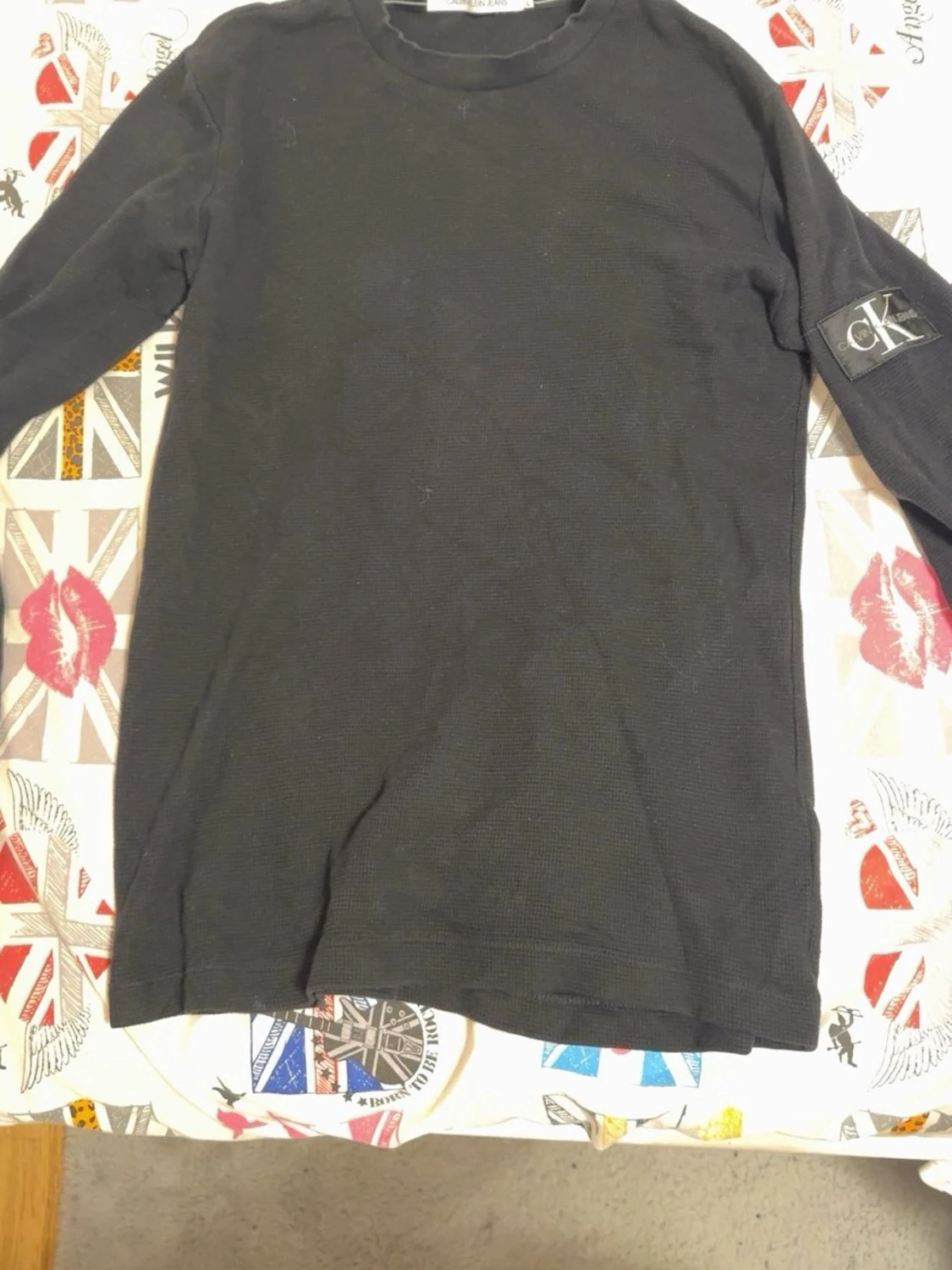 Svart långärmad tröja Calvin Klein