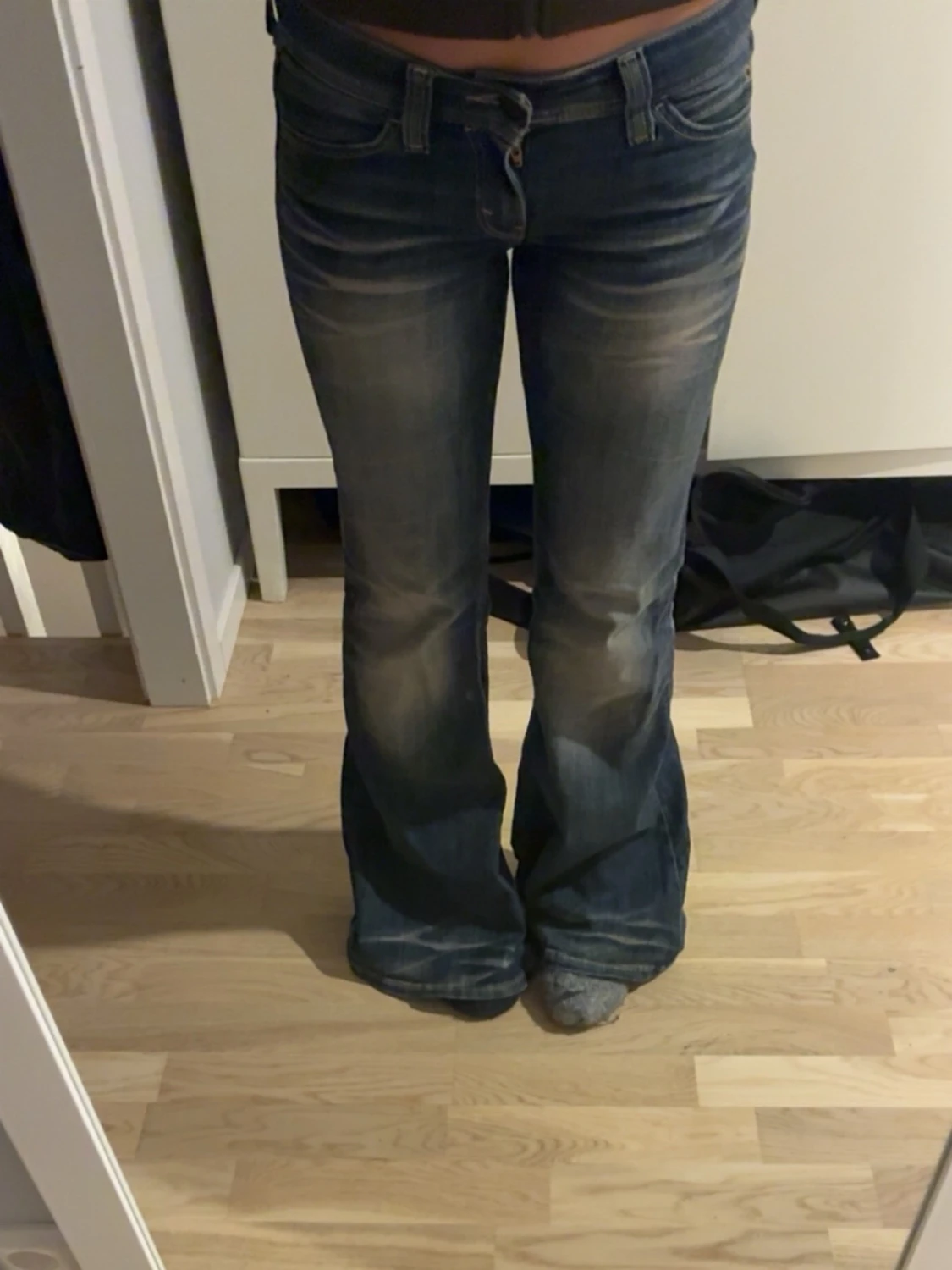 Blå bootcut jeans från Cheap Monday - 1