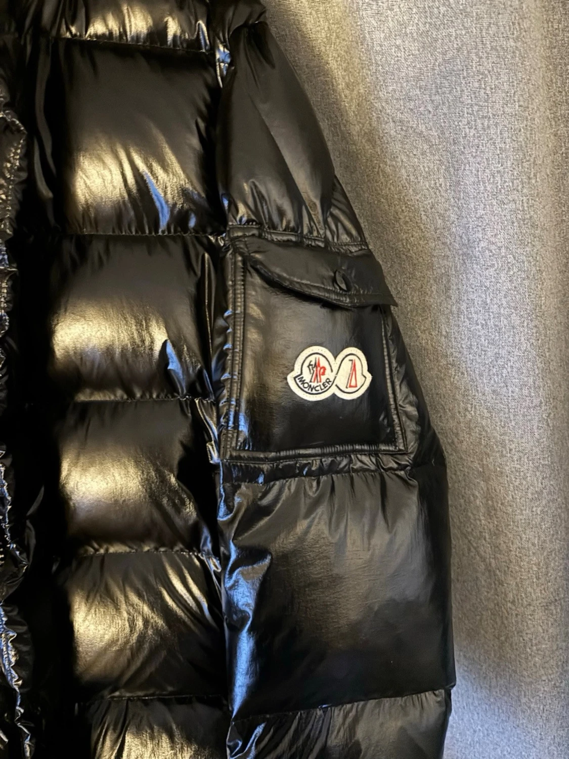 Svart Moncler pufferjacka - 1