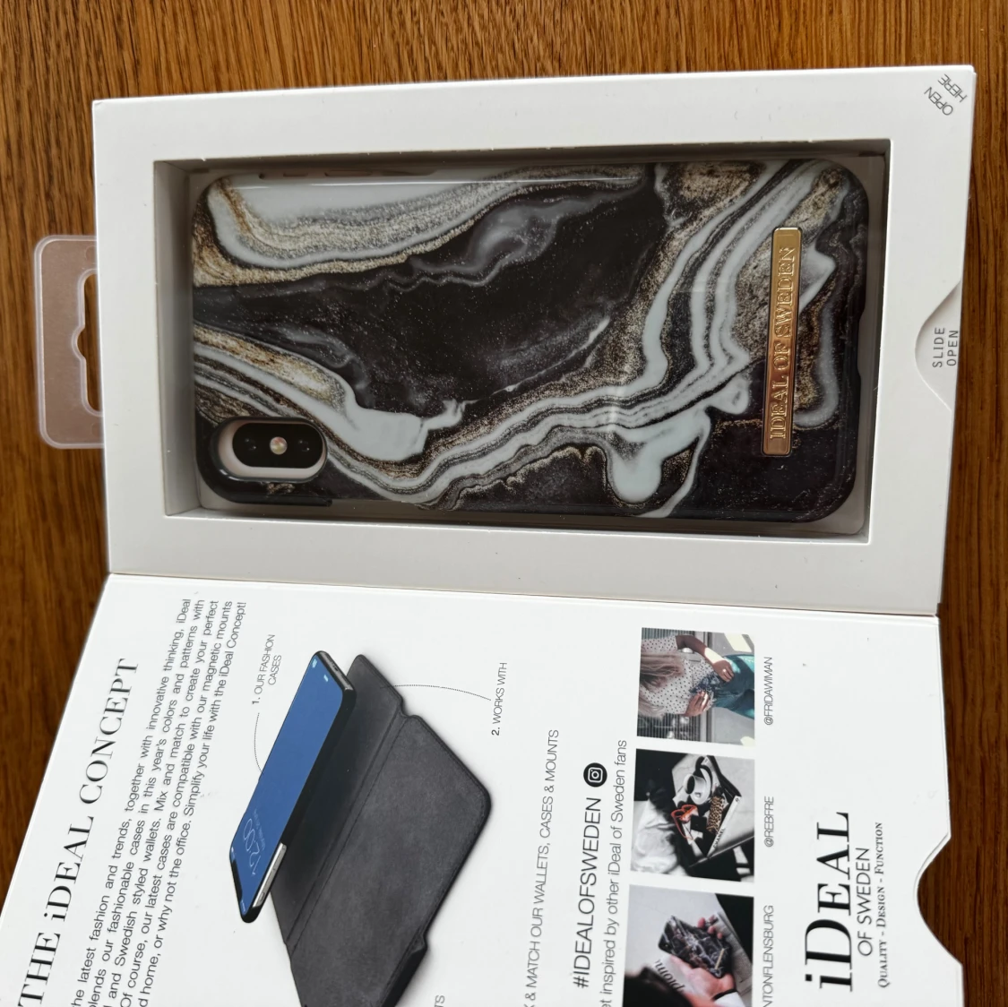 Golden Ash Marble Case för iPhone X/XS - 1