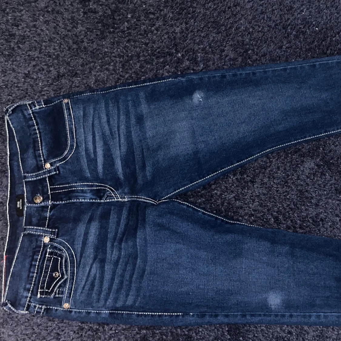 True Religion jeans i mörkblå denim