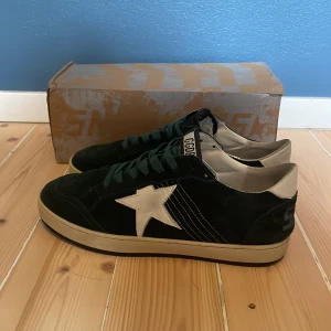 Gröna golden goose skor - Gröna Golden goose skor i storlek 42. Skorna är i fint skick och boxen ingår. Priset går att diskutera. Öppen för byte. 