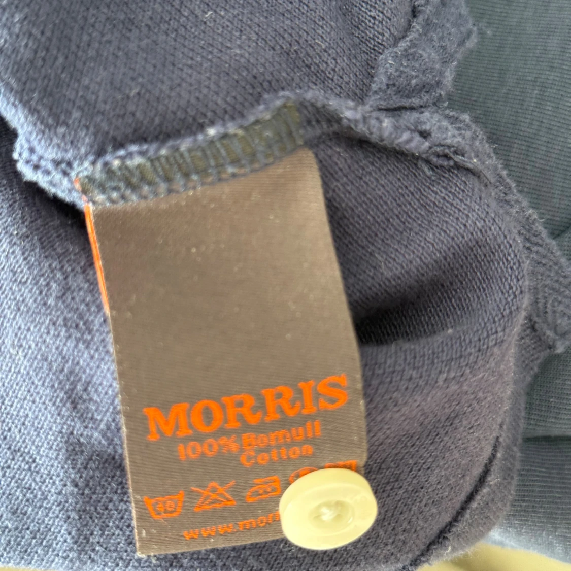 Mörkblå pikétröja Morris M - 3