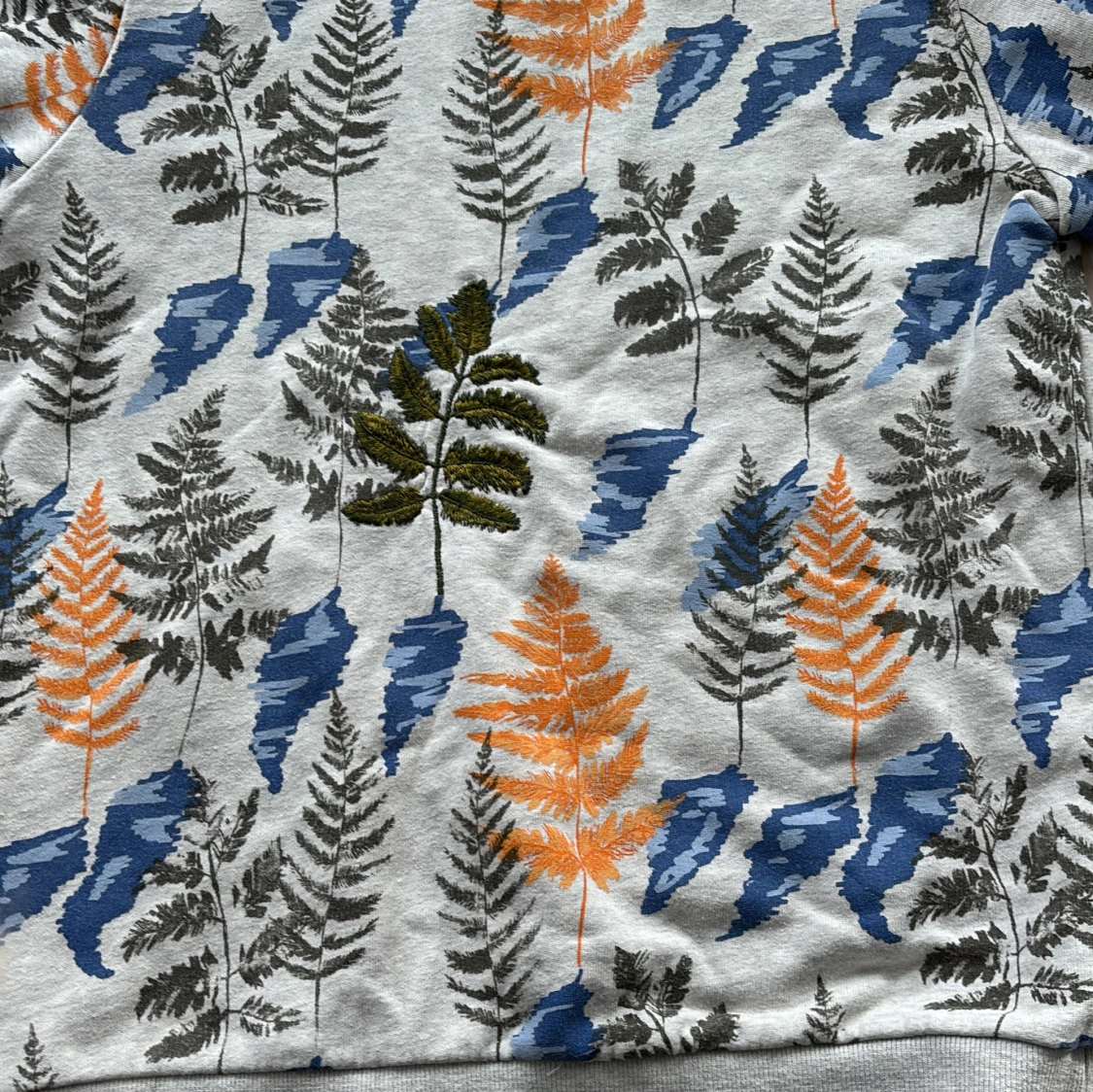 Grå sweatshirt med bladprint Scotch & Soda - 1