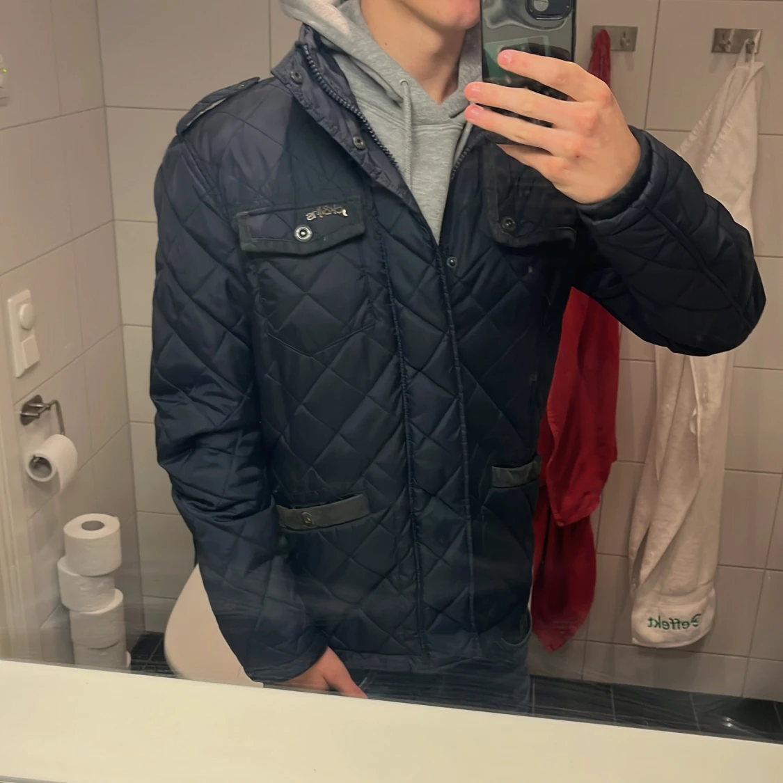 Quiltad field jacka - 2