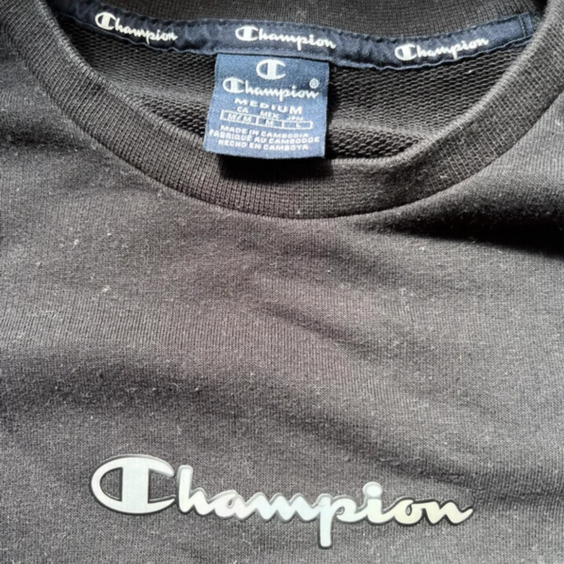 Svart Champion sweatshirt i bomull - 2