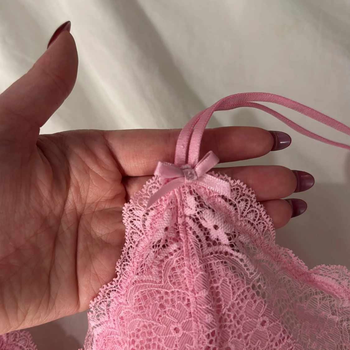 Rosa spets BH Lindex  - 2