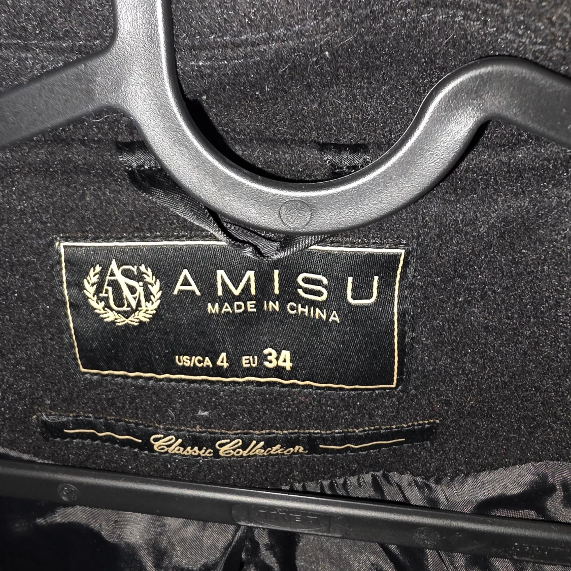 Svart kappa med bälte från Amisu, så gott som ny - 2