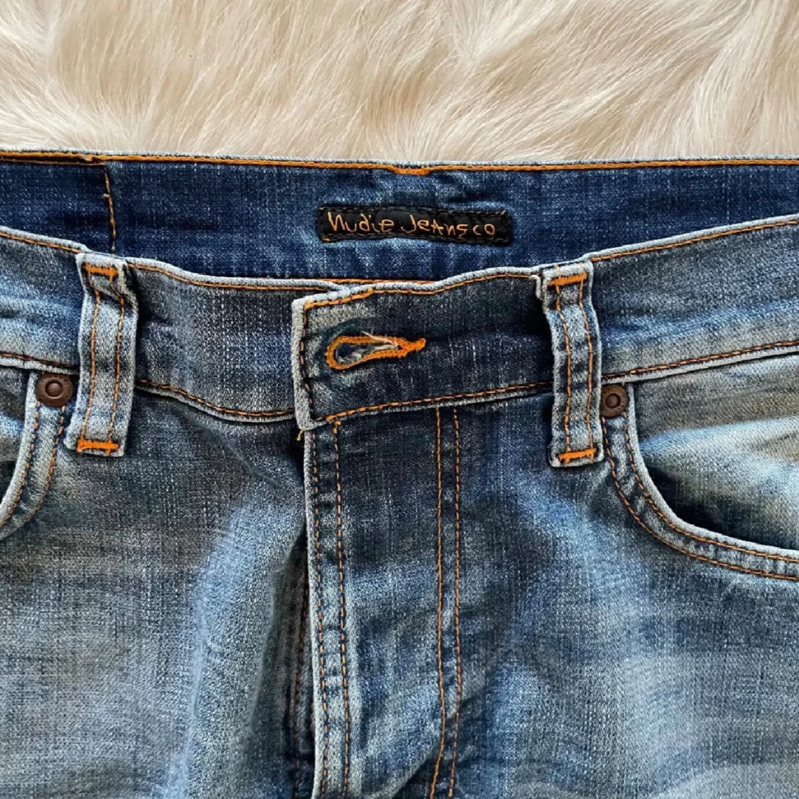 Blå jeans från Nudie Jeans Slim - 3