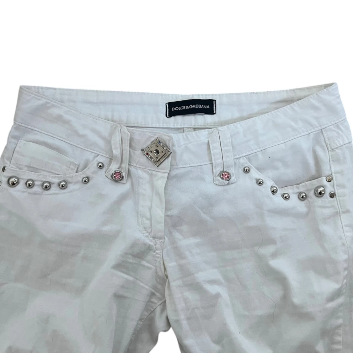 Vita bootcut jeans från Dolce & Gabbana - 1