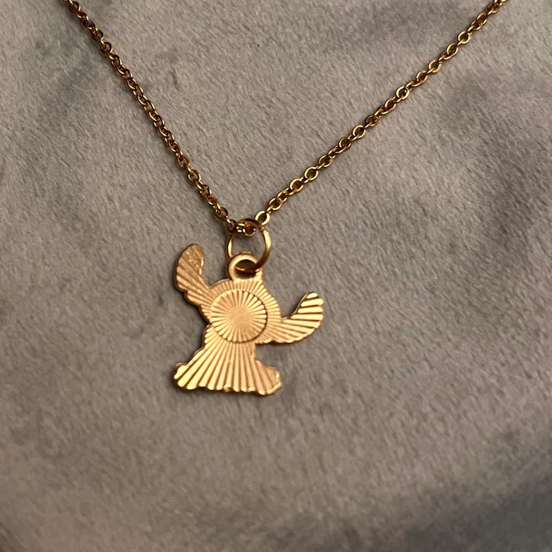 Stitch Halsband Lilo & Stitch Disney smycke guld imitation  - 1