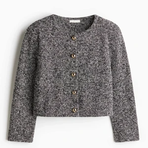 Grå cardigan jacka med guldknappar - Använder ej 