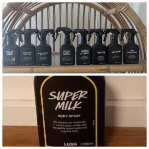 Lushsplit 💜 - Splittar mina Lush bodyspray i glasdekanter med spray ✨️3 ml-20 kr,5 ml-30 kr,10 ml-40 kr✨️Skriv vilka du önskar så lägger jag ut som ett nytt paket, just nu finns det möjlighet att få fri frakt✨️Dessa dofter finns 🔅Supermilk🔅Let the good times roll🔅Sticky dates🔅Grape soda🔅Sex bomb🔅The comforter🔅Milky bath🔅Avocado co-wash🔅Honey I washed the kids 