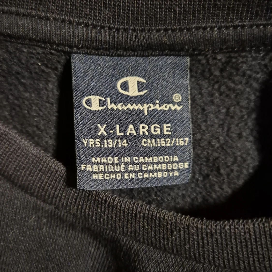 Mörkblå Champion sweatshirt 13-14Y/ X-Large - 2