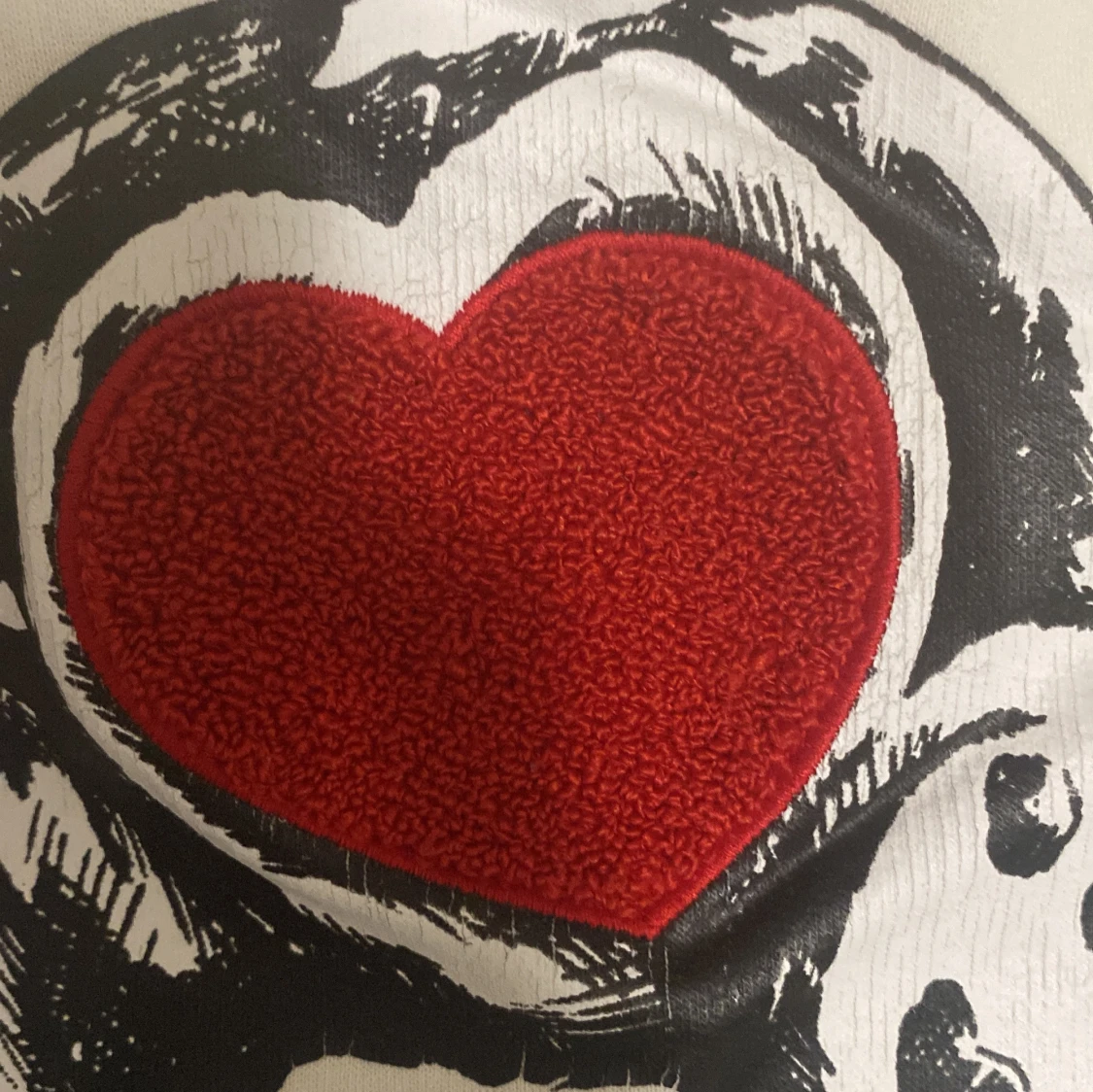 Vit Palm Angels tröja med nalletryck - 4