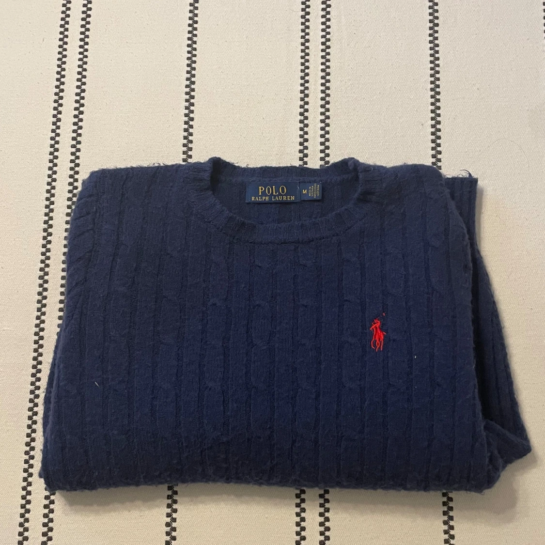 Mörkblå stickad tröja Polo Ralph Lauren - 1