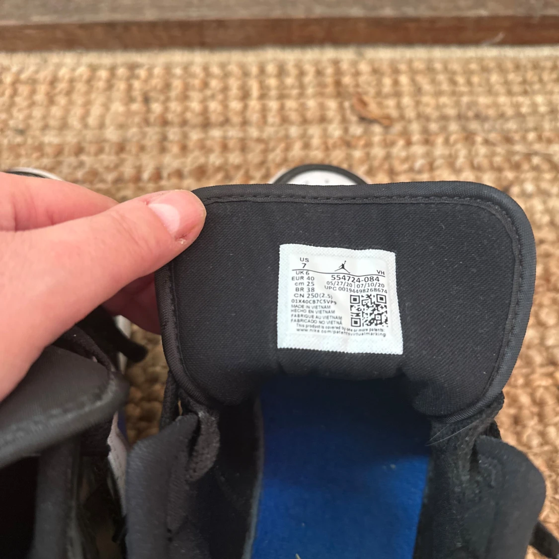 Jordan 1 Mid Black Racer Blue White - 3