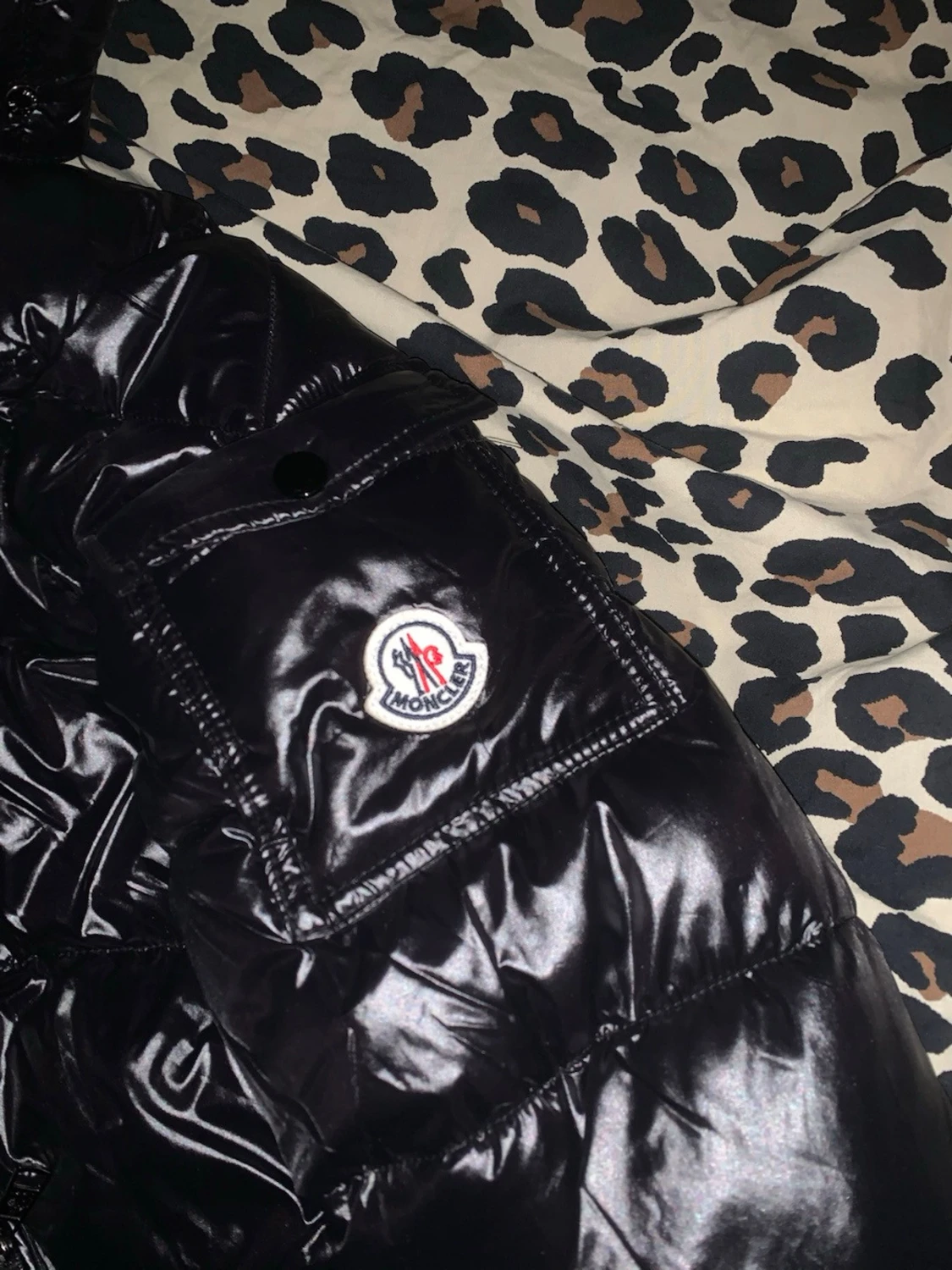Svart pufferjacka från Moncler S - 1