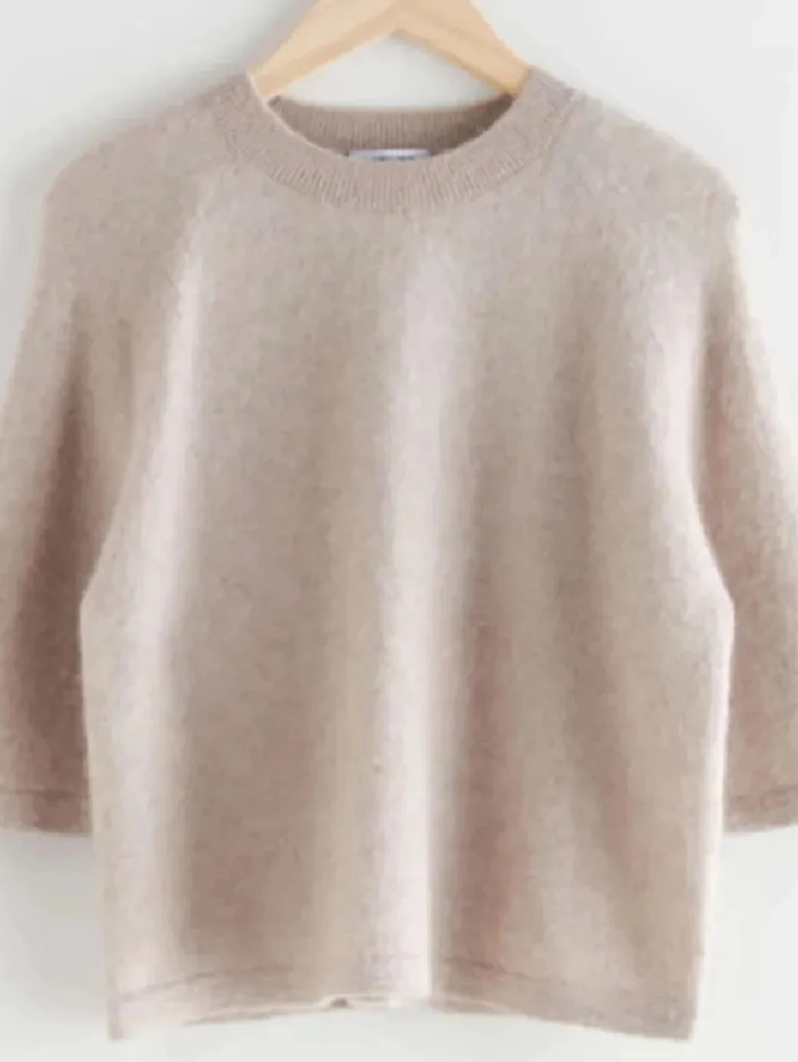 Beige stickad tröja från & Other Stories