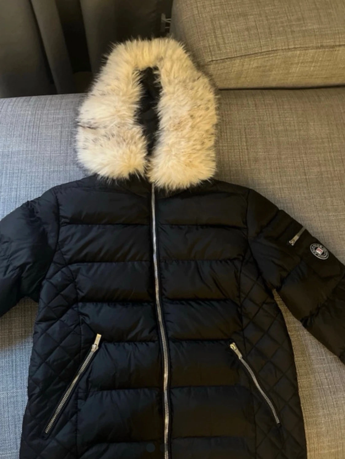 Svart pufferjacka Polo Club S