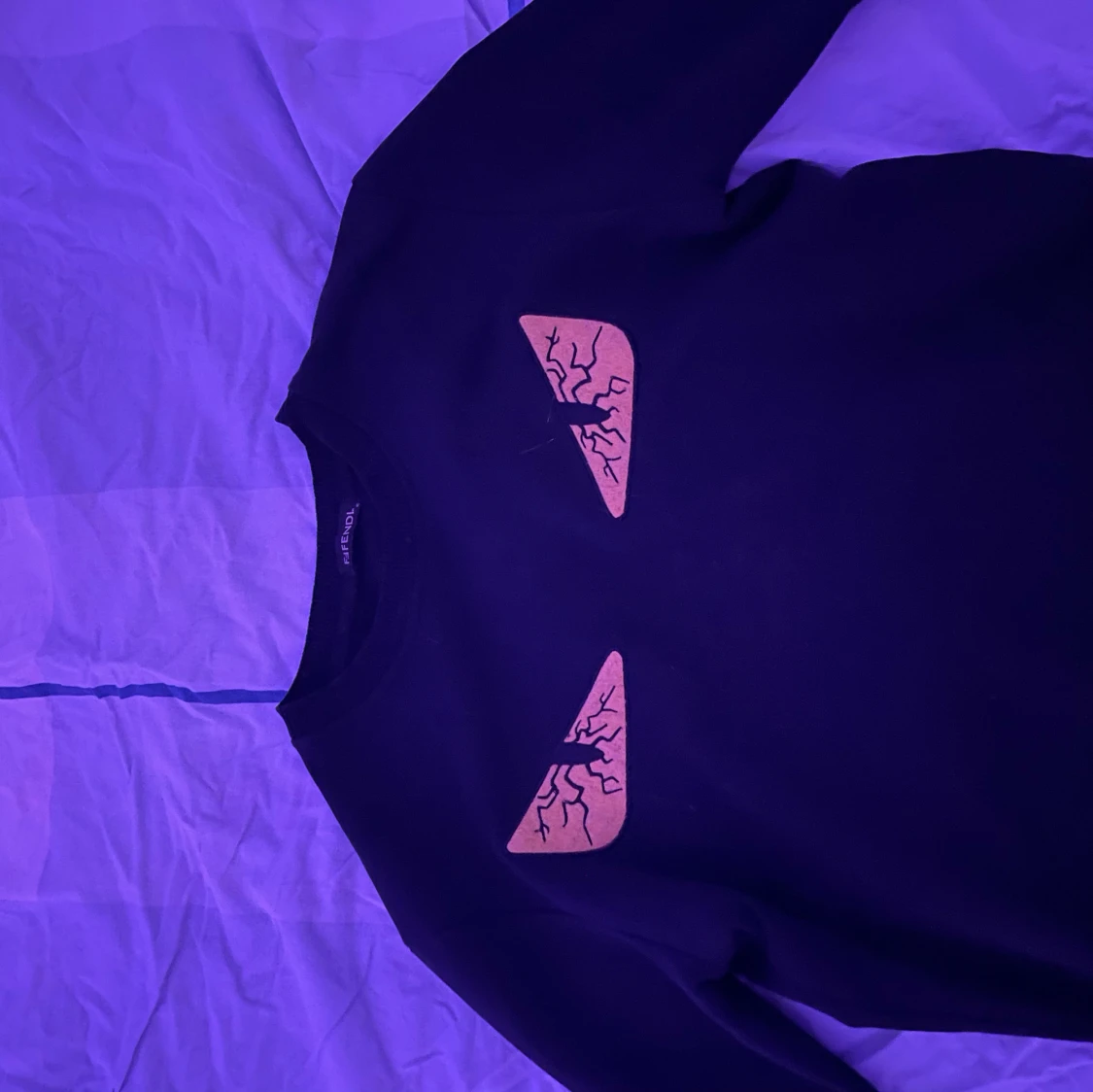 Svart Fendi Monster Eyes Sweater