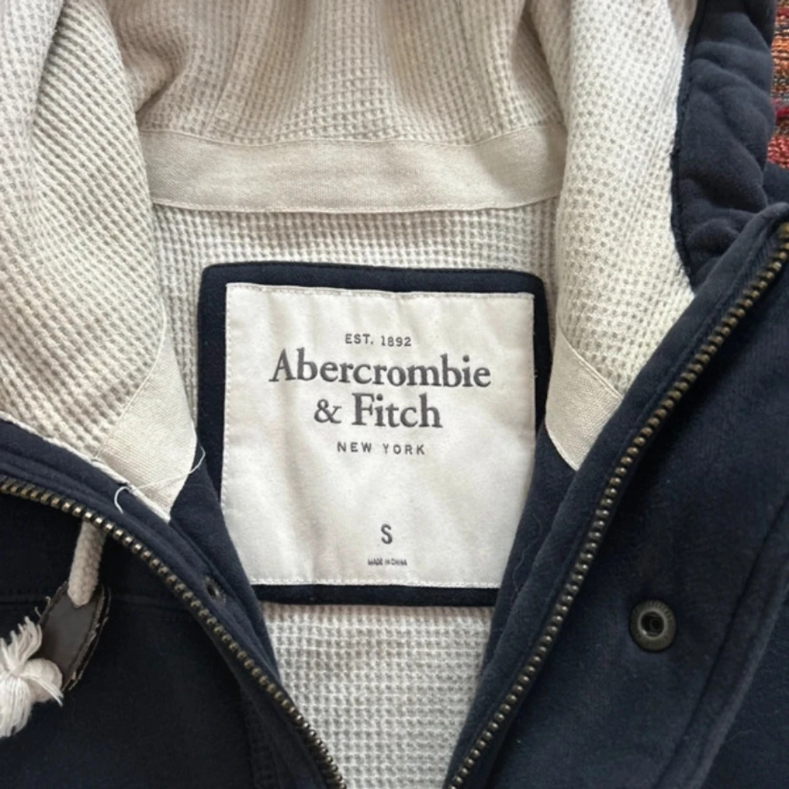 Svart hoodiejacka Abercrombie & Fitch - 3