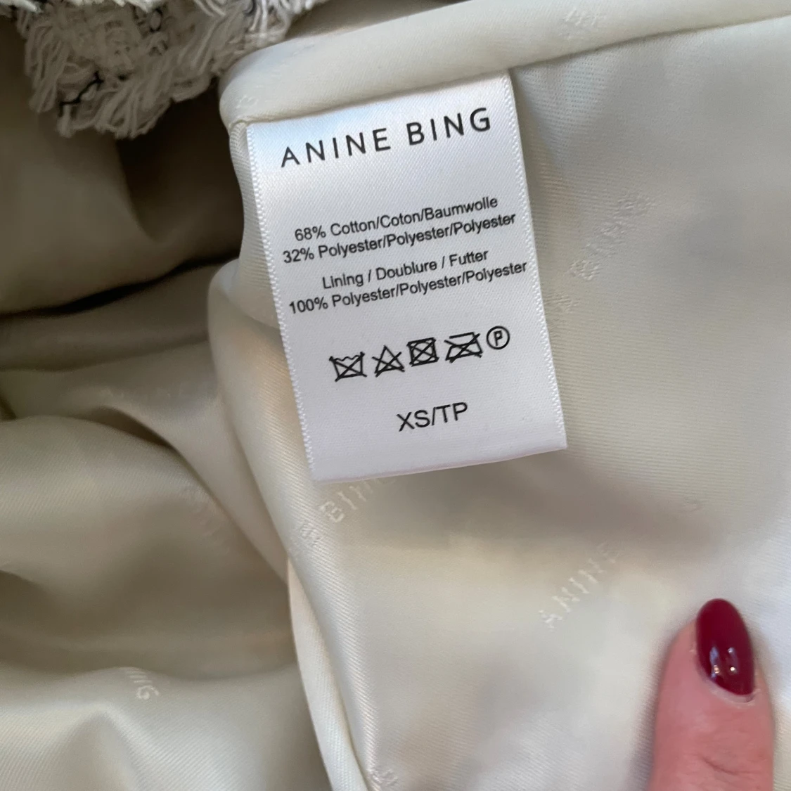 Rutig väst från Anine Bing i bomull - 3