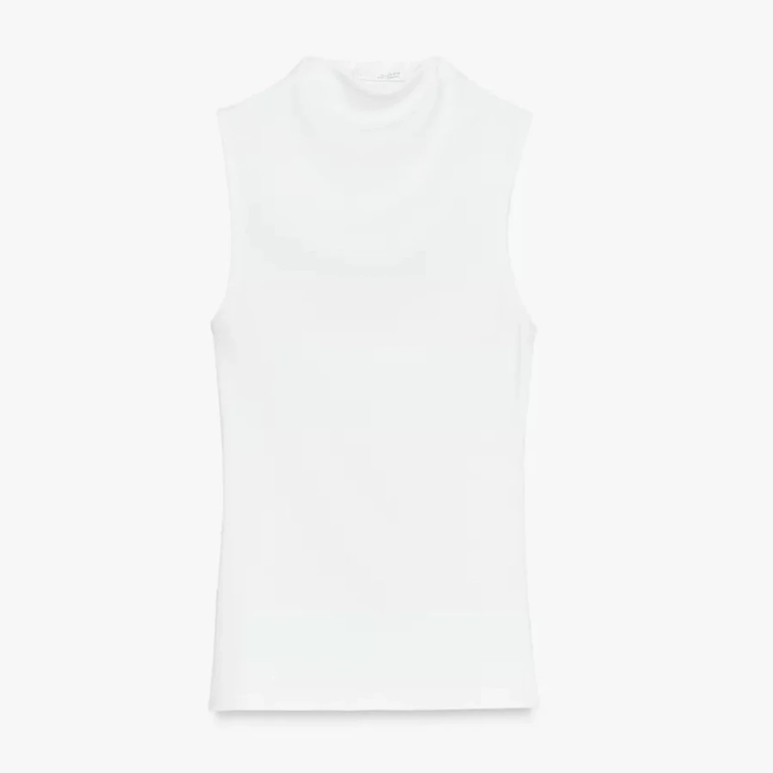 Vit ärmlös polotopp från Zara