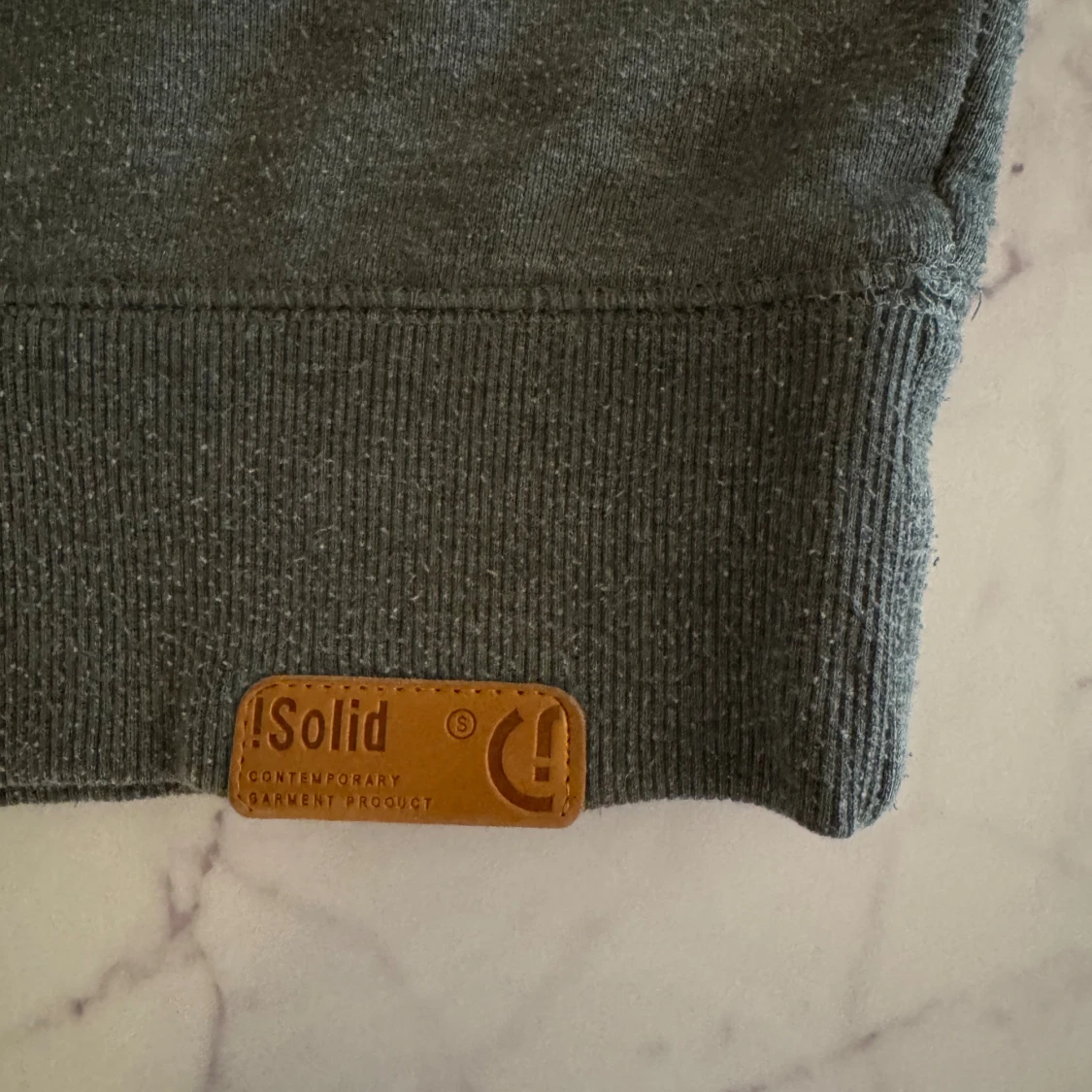Grå sweatshirt från Solid, S - 2