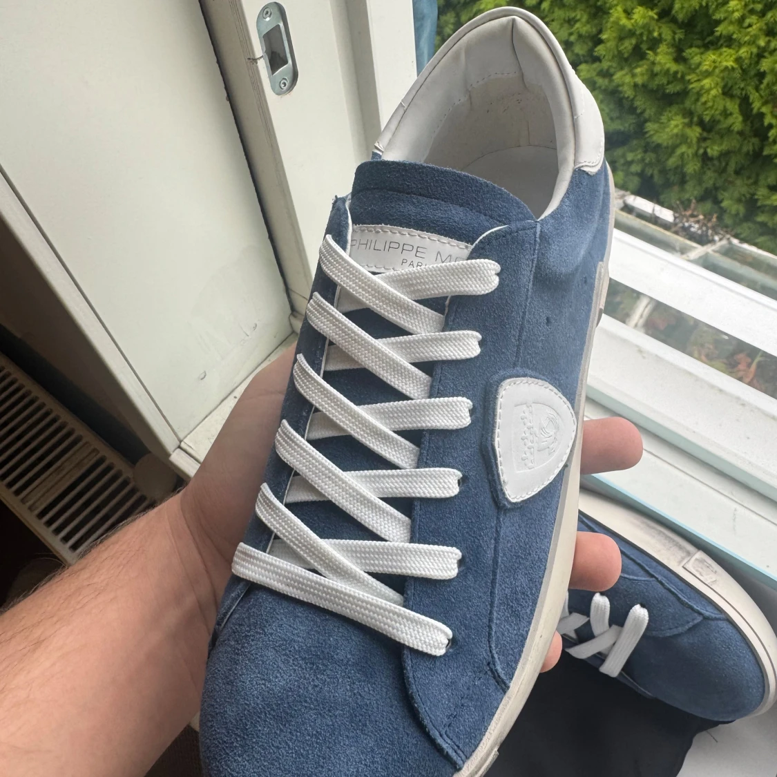 Blå Philippe Model mocka sneakers - 3