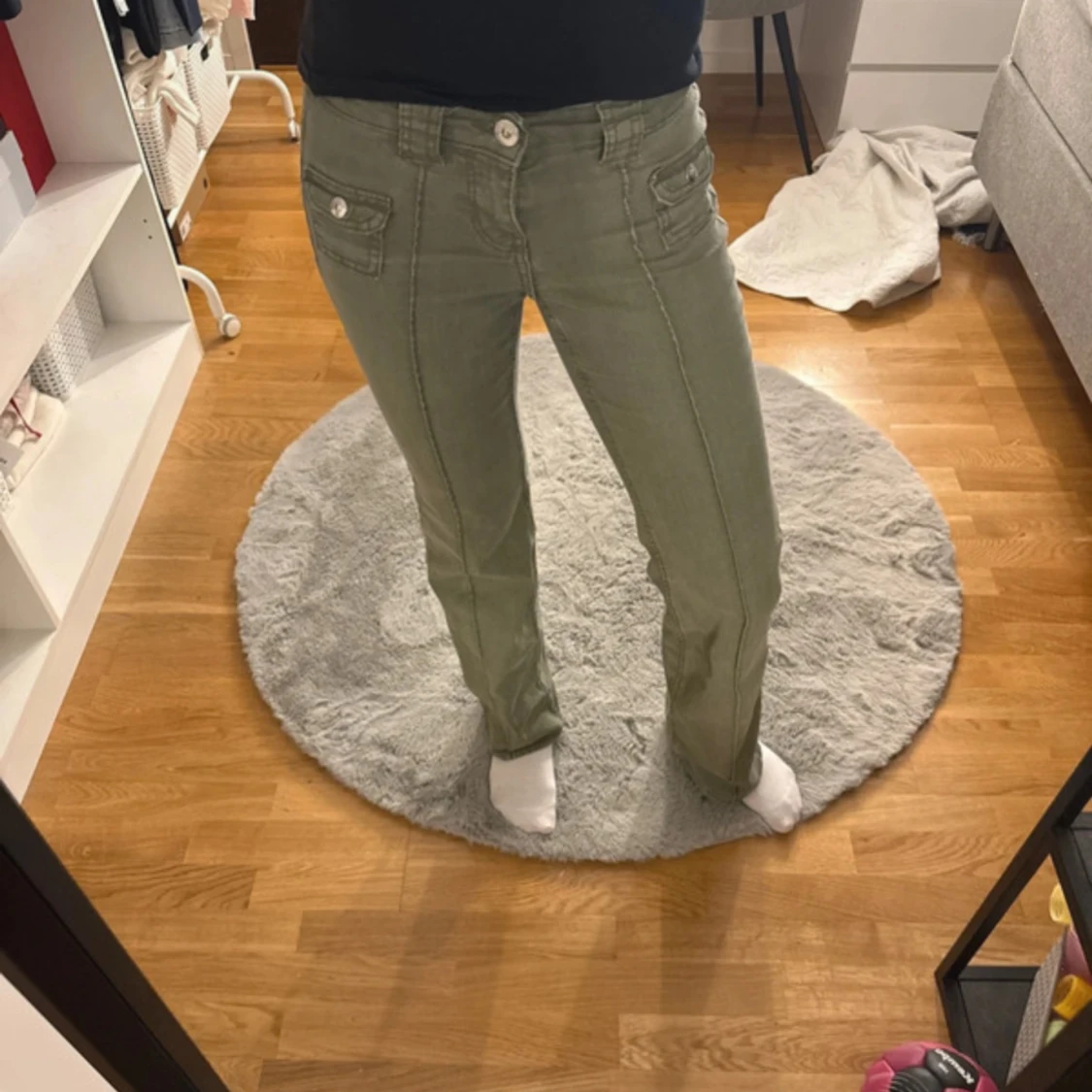 Gröna H&M jeans  - 1