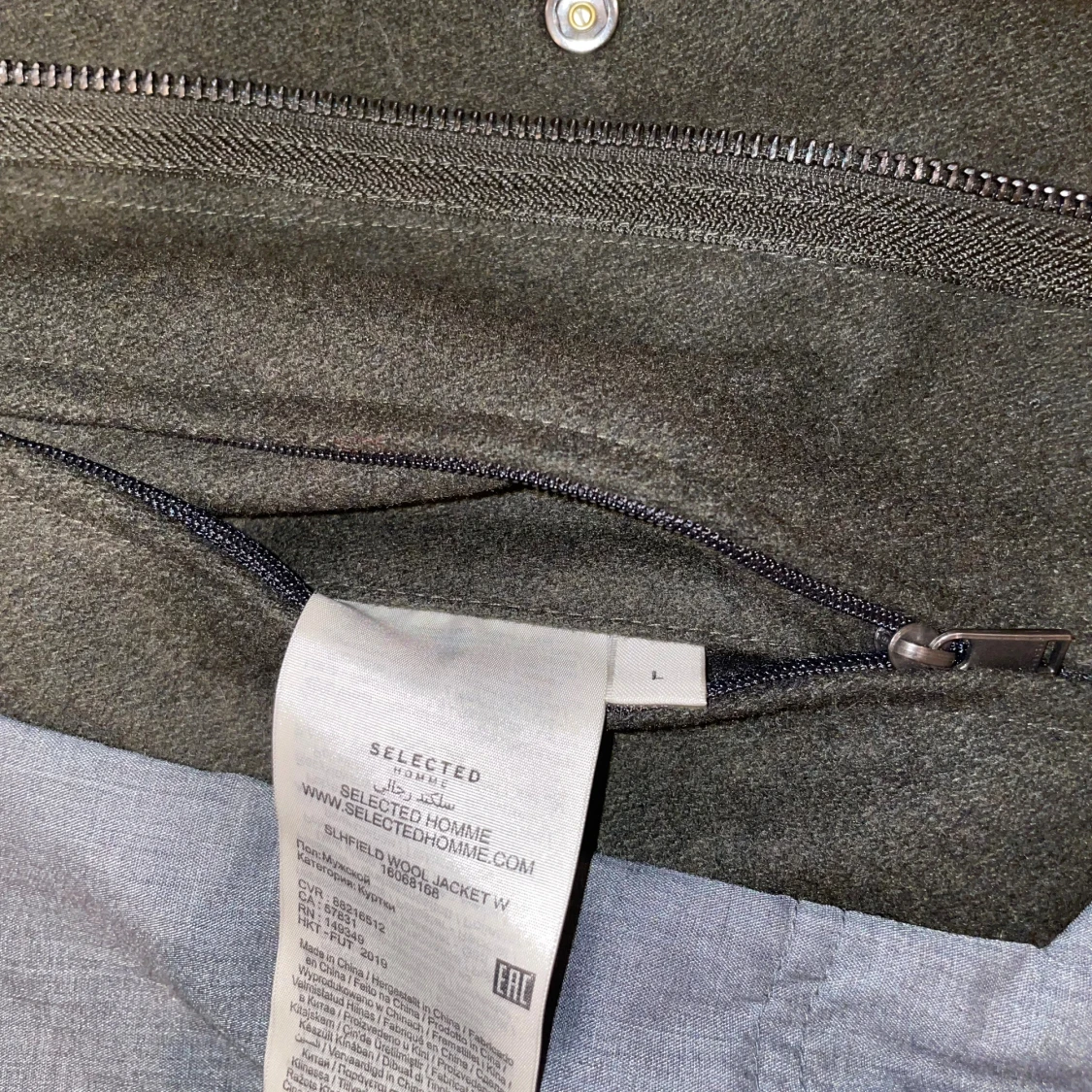 Mörkgrön overshirt från Selected Homme - 2