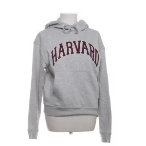Grå hoodie  - Säljer en grå hoodie med harwarmärke från H&M. Köptes i somras och har tyvärr inte använts så är i väldigt bra skick!! Köptes för 300 och har som sagt aldrig använts (har dock tagit bort lappen)🥰🥰