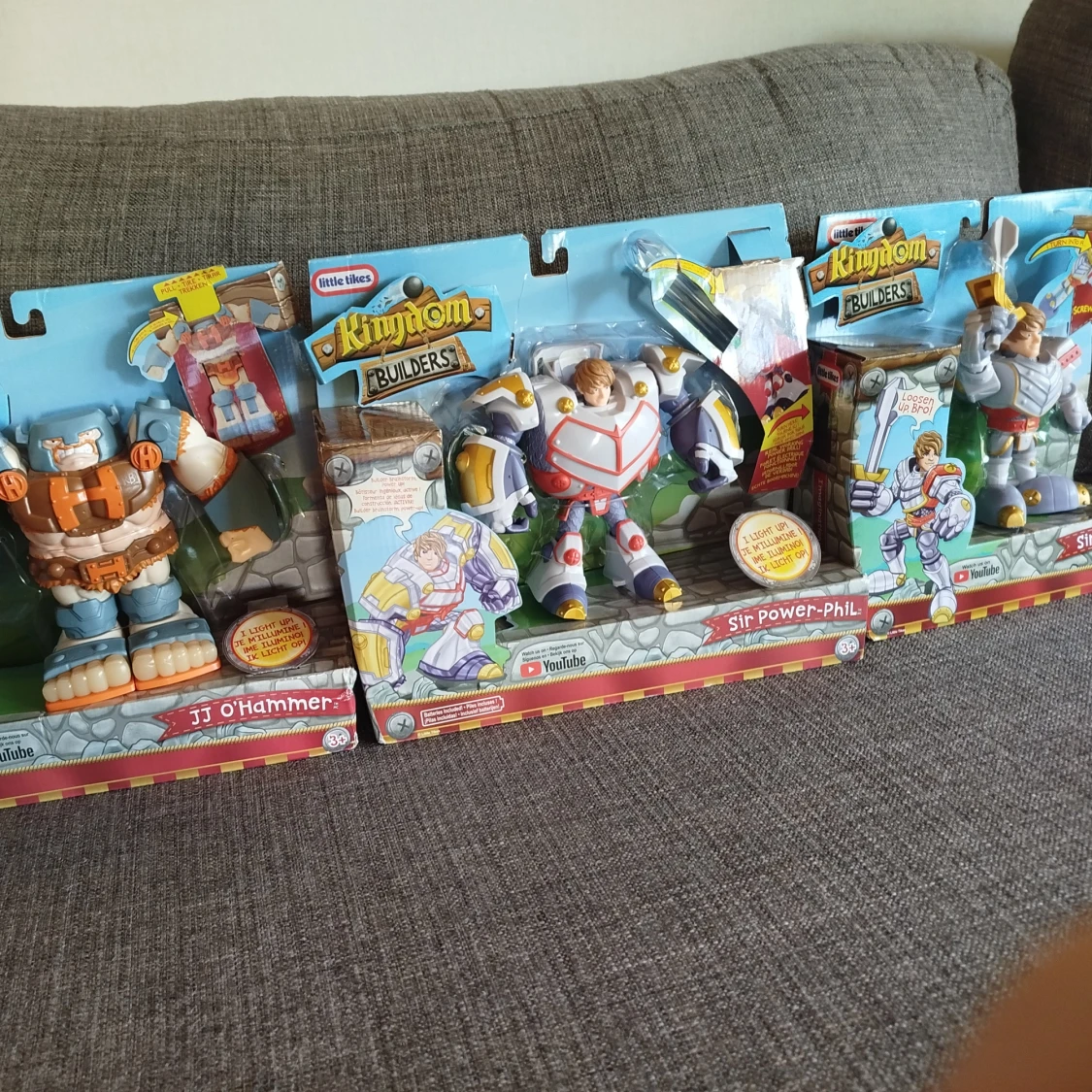 Kingdom Builders Action Figures - JJ O'Hammer, Sir Power-Phil, Sir Philip