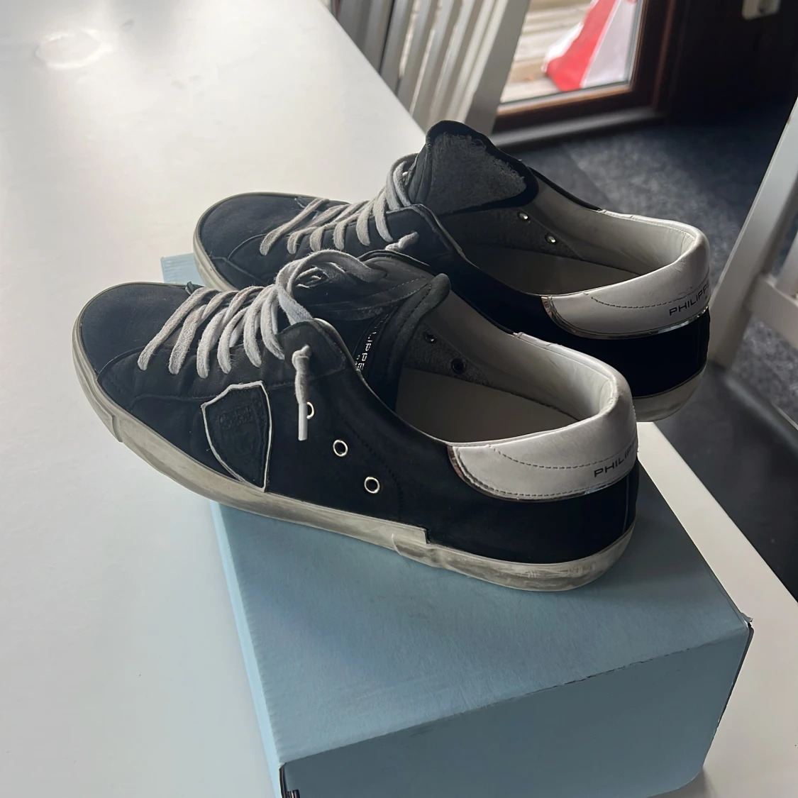 Philippe Model svarta sneakers i mocka - 2