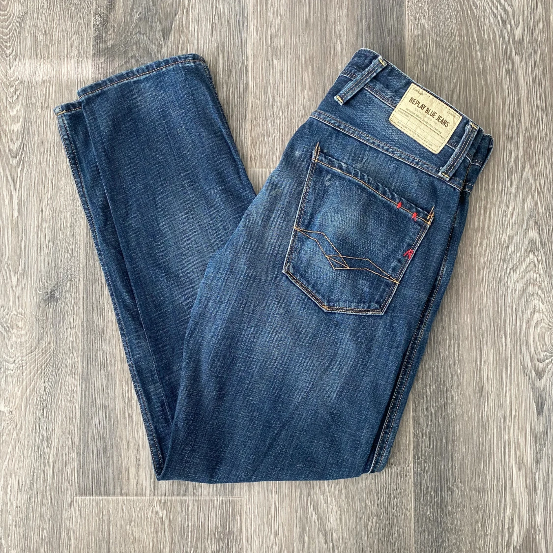 Replay Anbass jeans blå denim