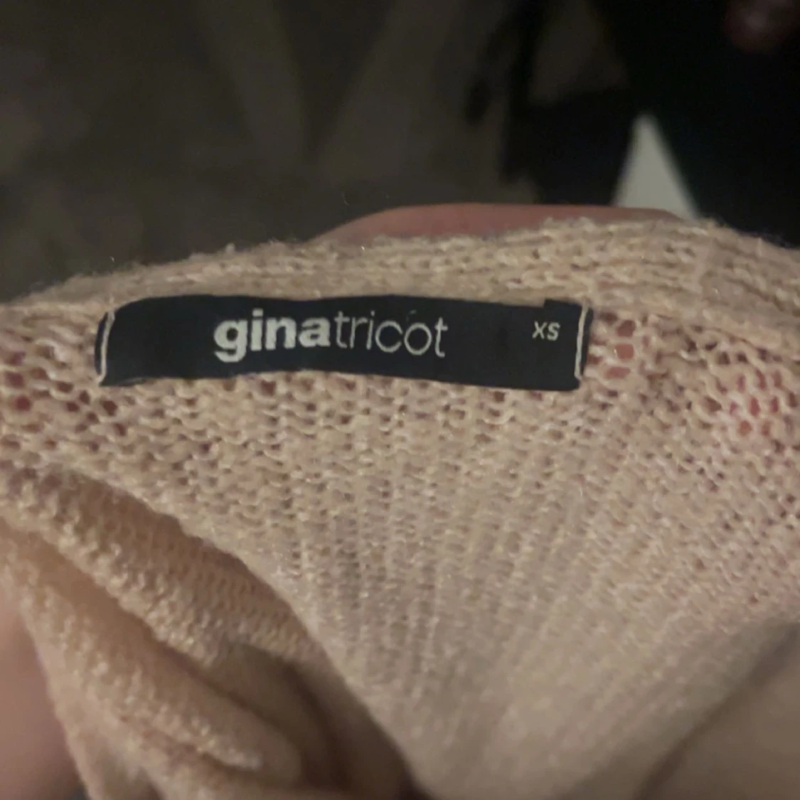 Beige omlottstickad tröja Gina Tricot - 1