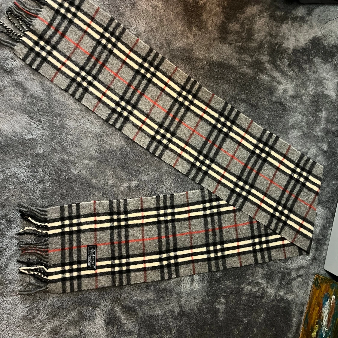 Rutig halsduk från Burberrys i ull - 2