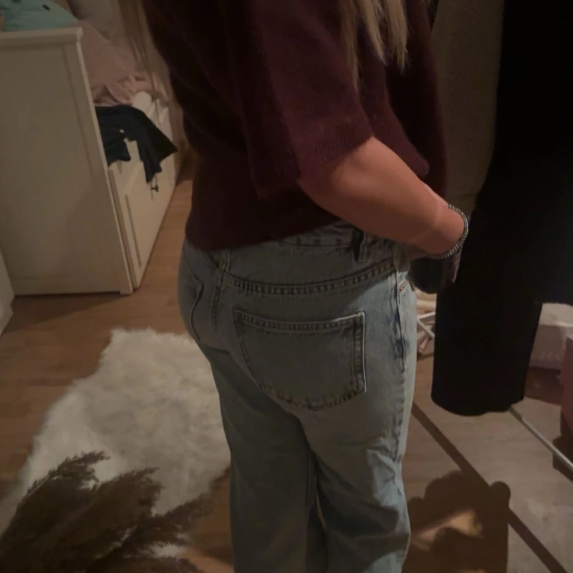 Ljusblå raka jeans - 1