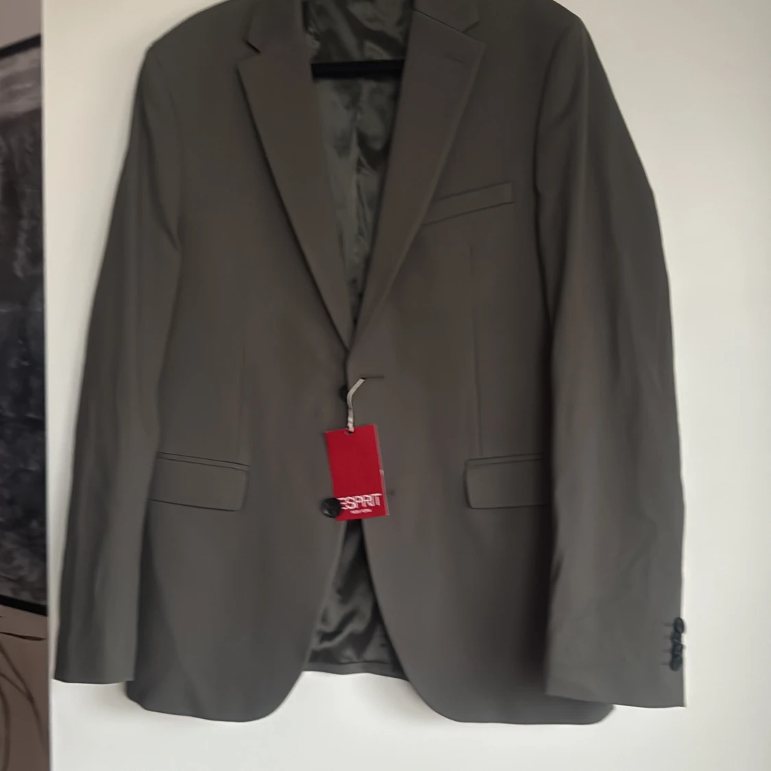 Grå kavaj slim fit från Esprit