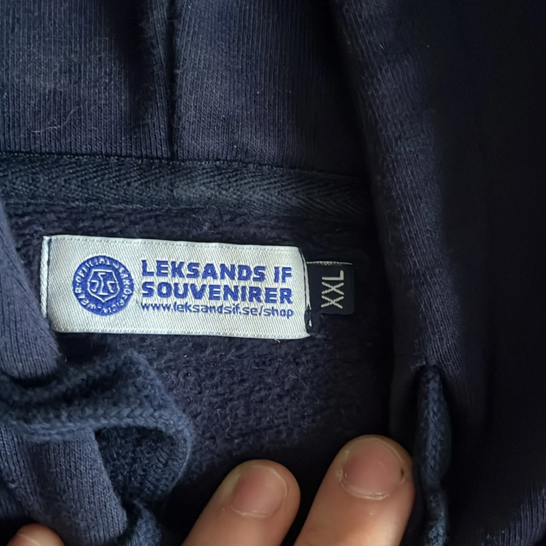Mörkblå Leksands IF hoodie XXL - 3