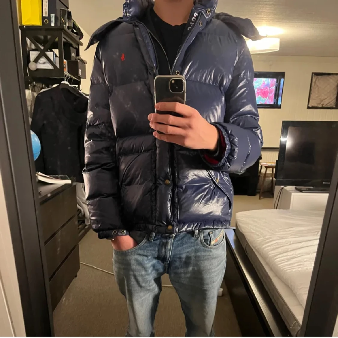 Mörkblå pufferjacka från Polo Ralph Lauren - 1