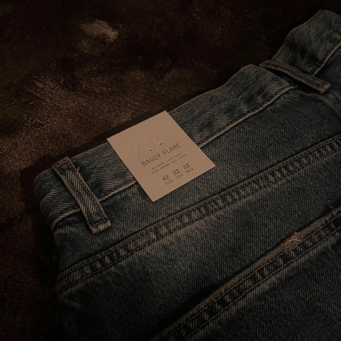 Baggy flare jeans från Zara, blå - 2