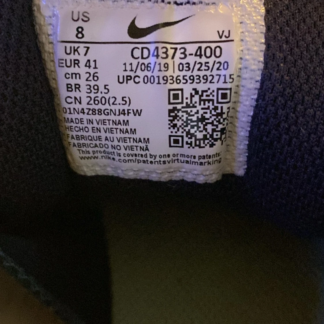 Nike React Element 87 blå sneakers - 4